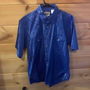 Vintage Blue Ely Cattleman Western Shirt